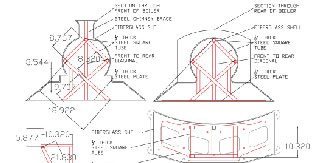 Metal Support For Themed Roller Coaster Parts